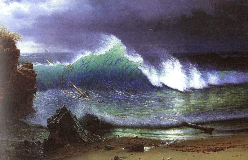 The Shore of the Turquoise Sea, Albert Bierstadt